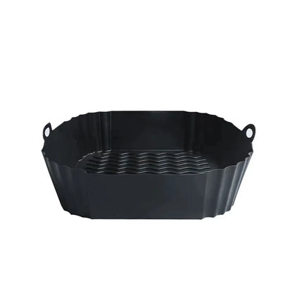Silicone Air Fryer Liners, Replacement of Parchment Paper Liner - Reusable & Heat Resistant Air Fryer Silicone Baking Tray - 