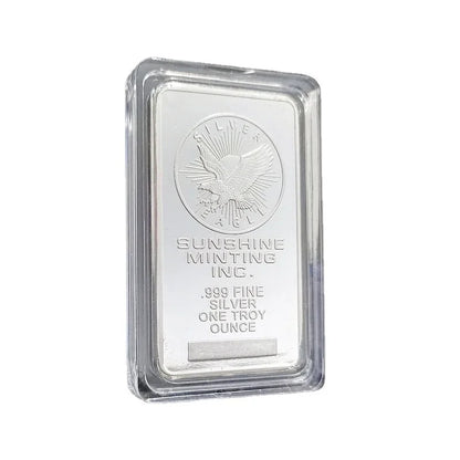 1pcs American Liberty 1OZ Value In God We Trust Fine Silver Bullion Bar US Union Souvenir Coin Gifts Square Silver Coins Eagl