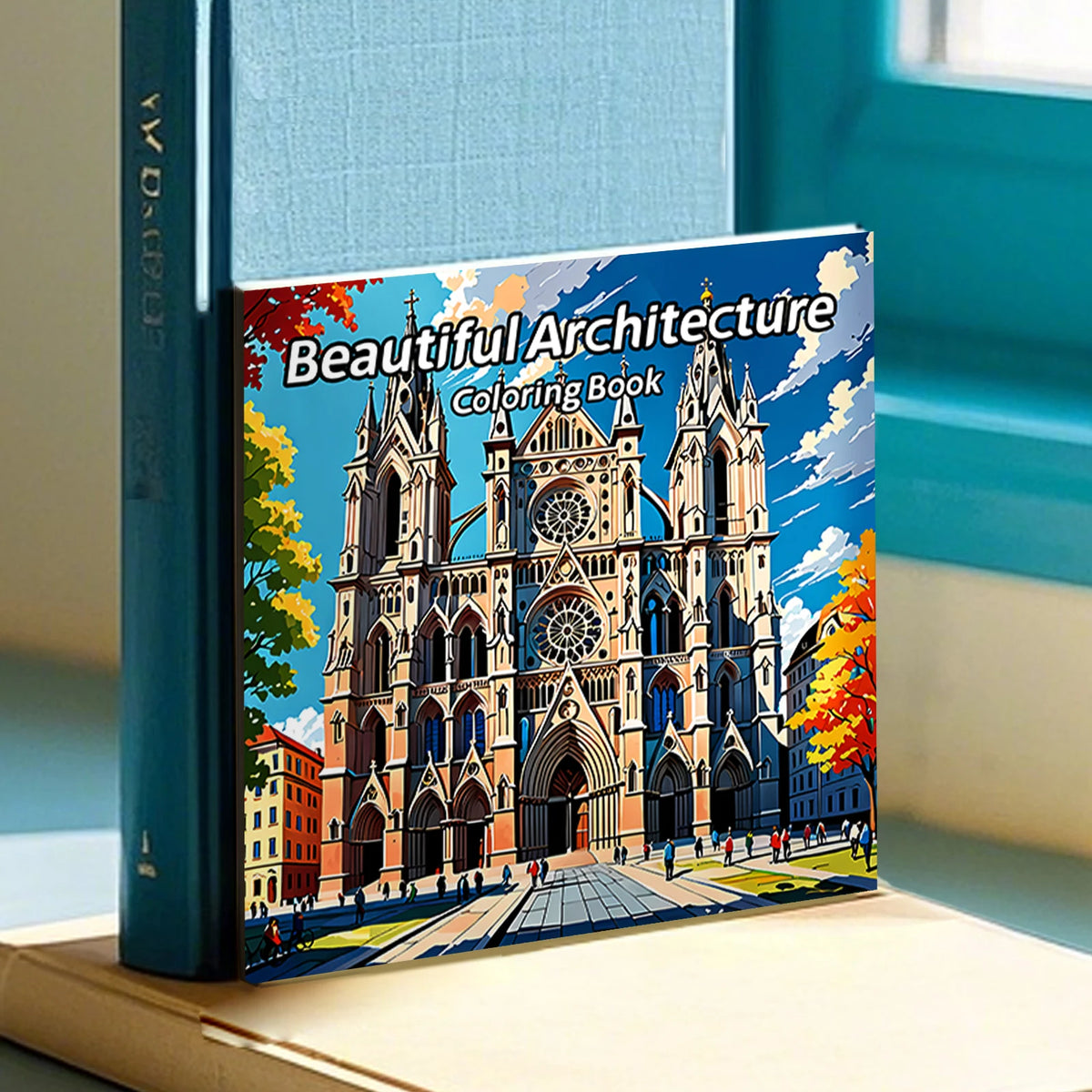 Adult Picture Book 24 Pages Beautiful Architecture Coloring Book Can Relax and Relieve Stress Graffiti Painting Drawing