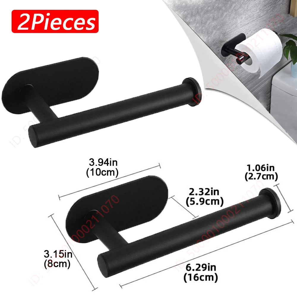 1~2PCS Toilet Paper Rack Bathroom Paper Towel Holder Adhesive Absorbent Paper Dispenser WC Kitchen Hardware Storage Accessori