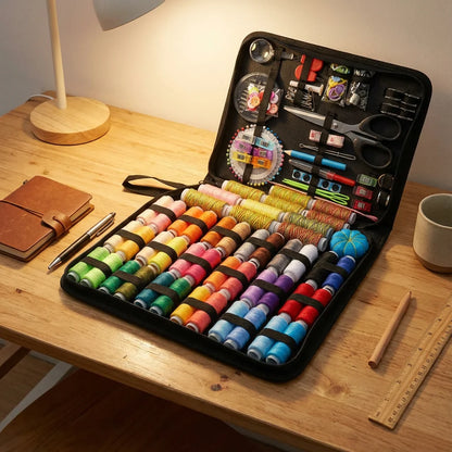 Multi-Function Emergency Repair Sewing Kit, Compact. 20x14x3cm, for Clothes, Gear, Travel, Handy