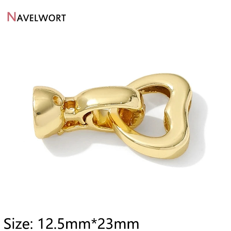 18K Gold Plated Brass Metal Connector Clasps For Jewelry Making,Locks For Bracelet,Pearl Necklace Clasps,Jewelry Accessories