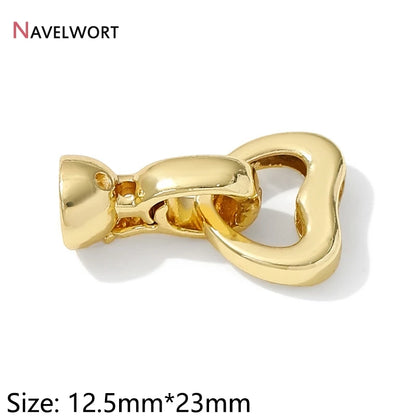 18K Gold Plated Brass Metal Connector Clasps For Jewelry Making,Locks For Bracelet,Pearl Necklace Clasps,Jewelry Accessories 