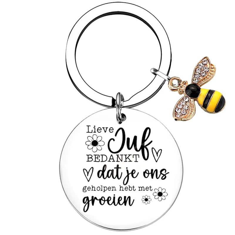 Dutch liefste juf Teacher Gifts for Women Teacher Keychain Teacher Appreciation Gifts thank You Gifts for Teachers - 18