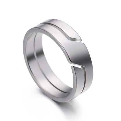 Skyrim Stainless Steel Ring for Men Women Black Minimalist Casual Finger Rings 2025 Couple Jewelry Wedding Gift for Lover - S