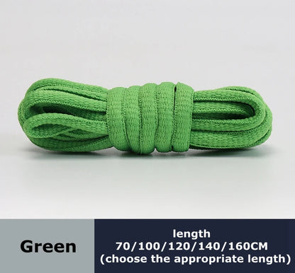 Men's And Women's Sports Shoelaces Color Flat Semicircular Shoelace Suitable For All Shoes Round Laces 23 Colors 1 Pair