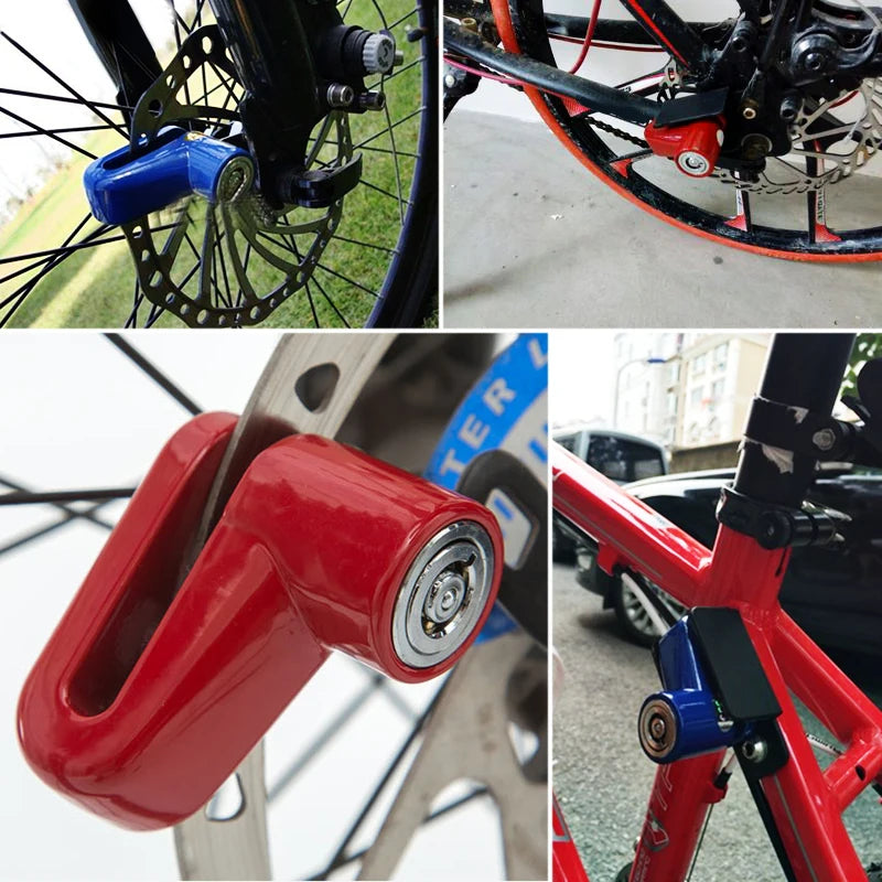 Disc Brakes Lock with Steel Wire Universal Motorcycle Safety Lock Kit with Steel Wire Rope for Scooter Motorcycle Bicycle
