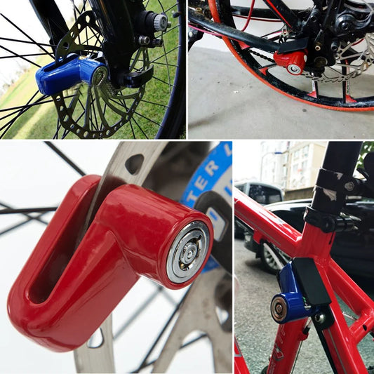 Disc Brakes Lock with Steel Wire Universal Motorcycle Safety Lock Kit with Steel Wire Rope for Scooter Motorcycle Bicycle