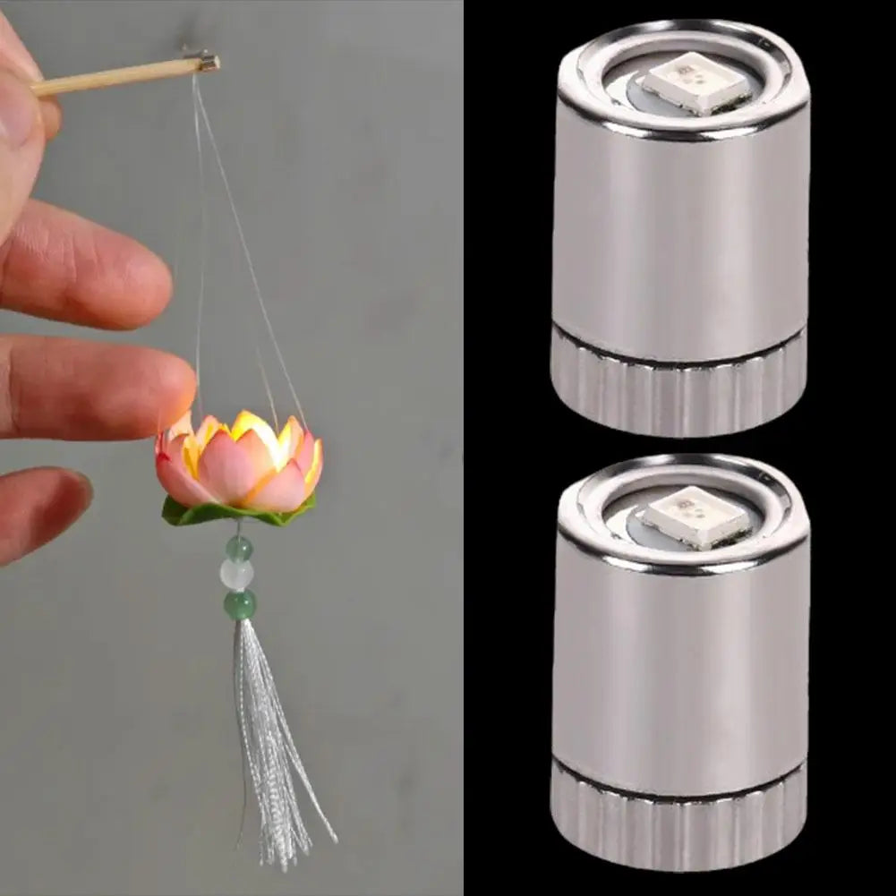 10Pcs Miniature Lights for Dollhouse,Miniature LED Lights for Handcraft,Mini Spot Lights Battery Operated(Warm White/white)