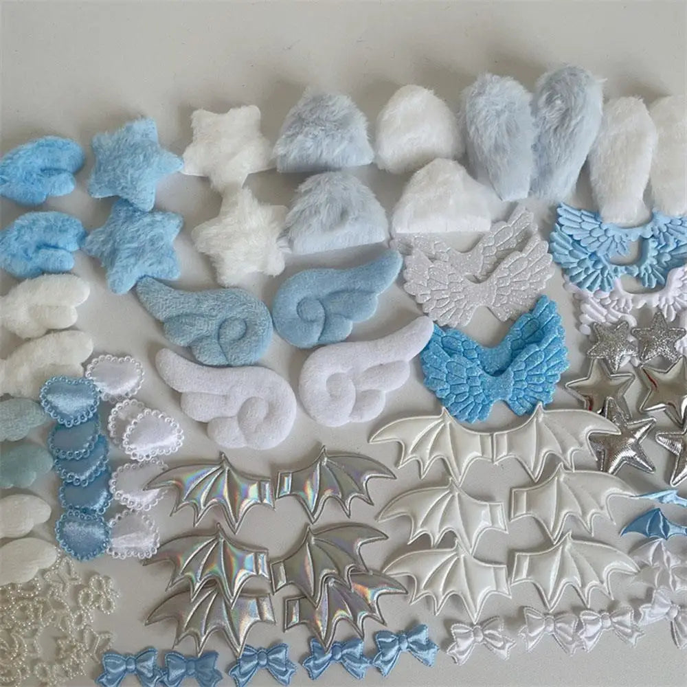 99pcs/set Cartoon Card Cover Decoration Handmade Gift Decoration Home Deocr DIY Plush Ear Handmade Accessories DIY Accessorie
