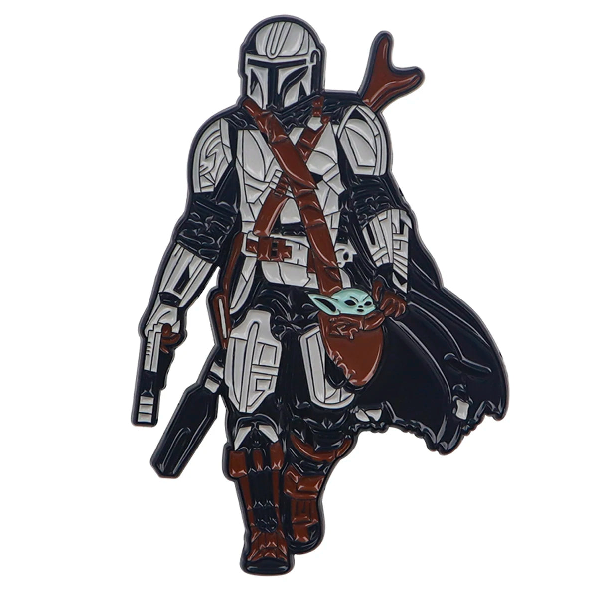 Vintage Enamel Pins Cool Robot Badge Sci-Fi Movie Lapel Pin for Jeans Cute Cartoon Pin for Backpacks Collectible Gift for Fan