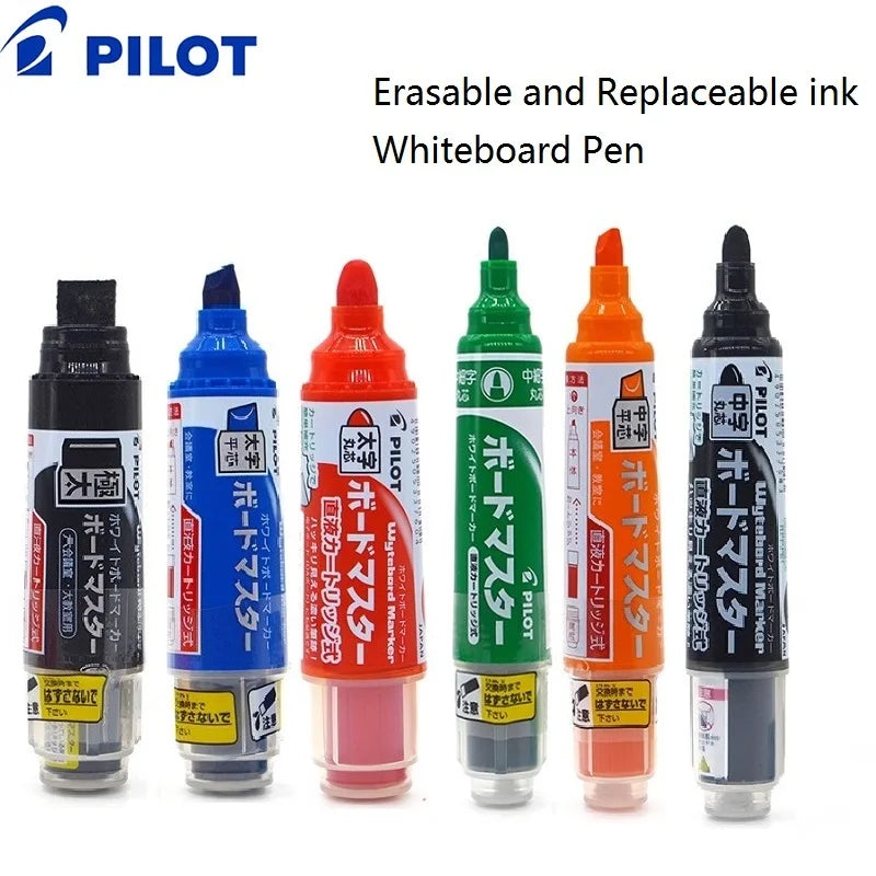 Pilot Whiteboard Pen Stationery Erasable Replaceable ink Refillable Markers 0.7/2.2-5.2/2.3/3.0-6.2/ 3.2/5.0-12mm Durable Tip