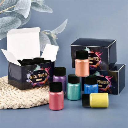 Epoxy Resin Dye Gift Boxes, Mica Powder Pigments Box for DIY, Personalized Resin Art Gift, Birthday Gift for Her, Custom Craf