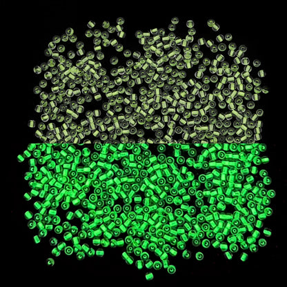 2/3/4mm Glass Luminous Beads (Glow-in-The-Night Seed Beads) - DIY Jewelry Making(Necklace/Bracelet)Handmade Accessories 11g/B
