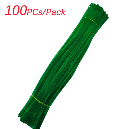 100~1000Pcs Colorful Chenille Rod Pipe Creative DIY Plush Wires Twist Stick Hair Strip Flower Handmade Crafts