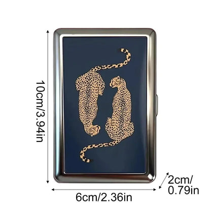 Vintage-Style Vintage Card Case Versatile Design Metal Material Metal Case Easy Snap Multi-function Card Holder