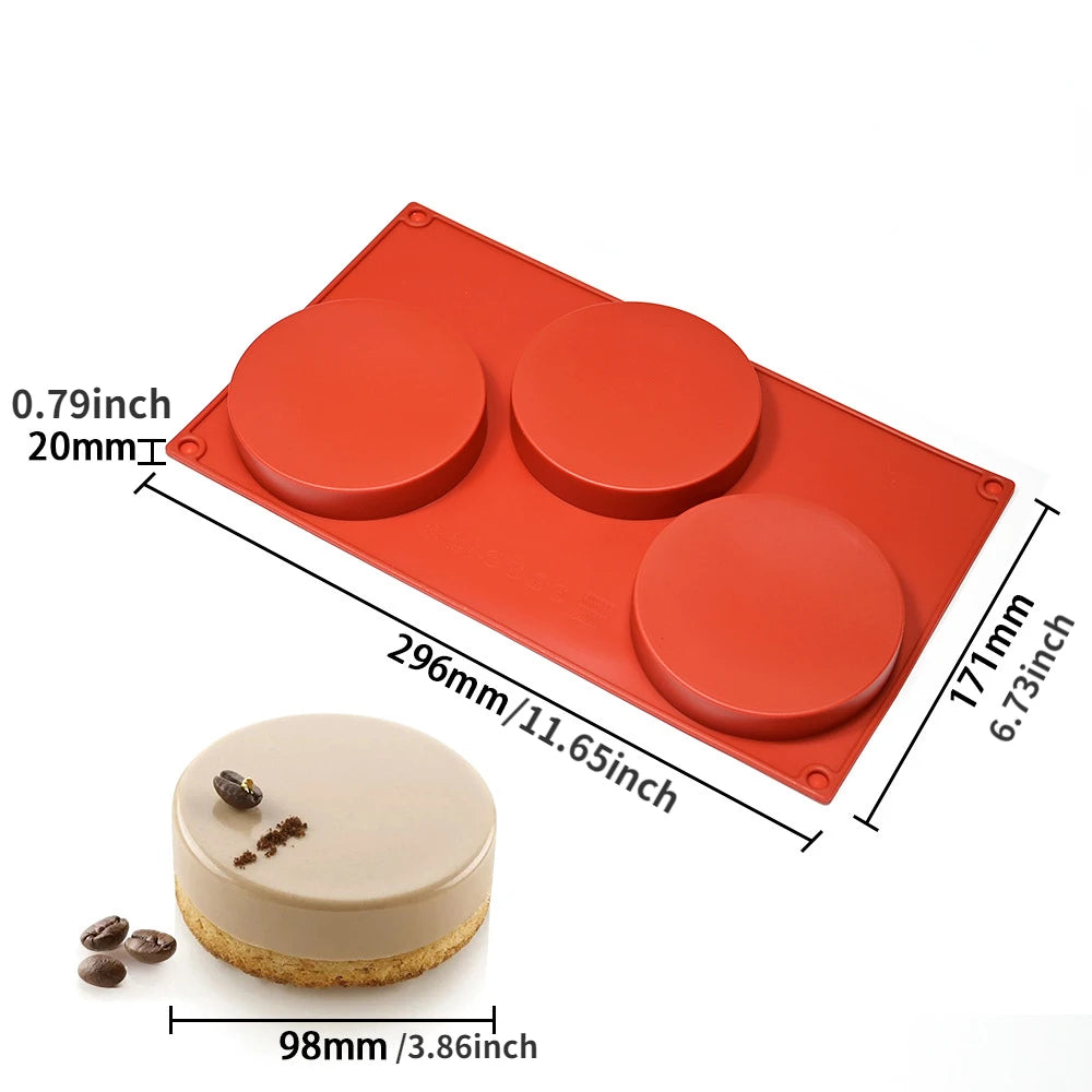 Cylinder Silicone Mold for Soap Jelly Pudding Resin Chocolate Cookie Mold hocolate Covered Sandwich Tool Candy Cake Baking Pa