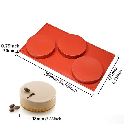 Cylinder Silicone Mold for Soap Jelly Pudding Resin Chocolate Cookie Mold hocolate Covered Sandwich Tool Candy Cake Baking Pa