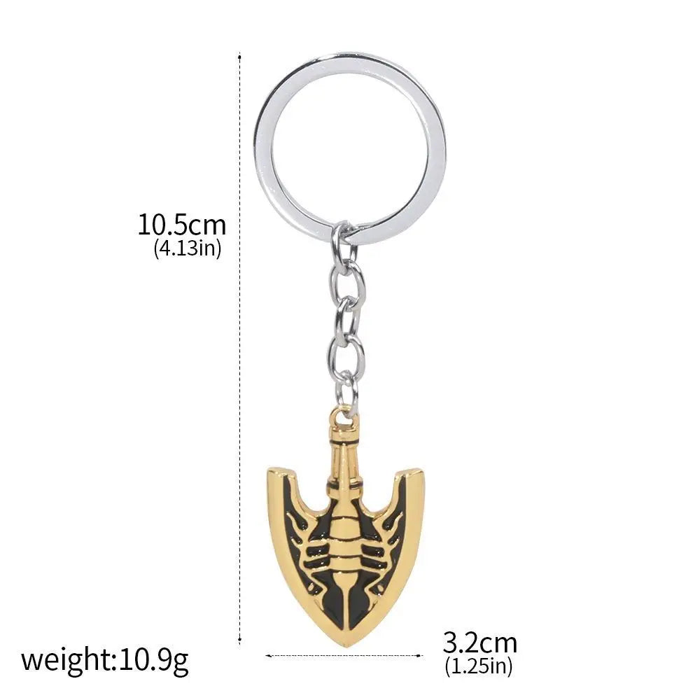 Anime JOJOS BIZARRE ADVENTURE Keychain Kujo Jotaro Arrow Metal Pendant Chain Choker keychain Charm Gifts Cosplay Jewelry - Ke
