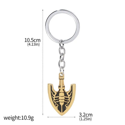 Anime JOJOS BIZARRE ADVENTURE Keychain Kujo Jotaro Arrow Metal Pendant Chain Choker keychain Charm Gifts Cosplay Jewelry - Ke