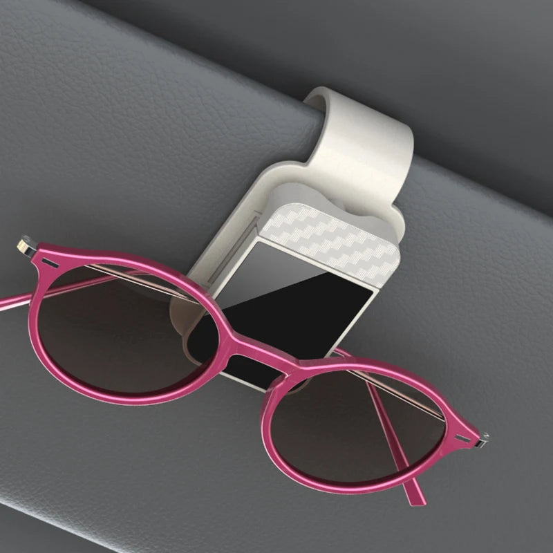 Car Sun Visor Sunglasses Clip Holder Stable Eyeglasses Hanger Card Ticket Organizer Interior Storage Clip Car Accessories - B