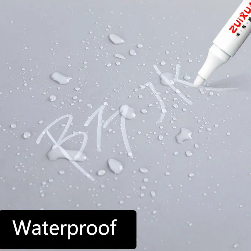 1/3/5 Pcs White Marker Pens 2.0mm Oily Waterproof White Gel Pen DIY Graffiti Sketching Markers Stationery Wrting School Suppl