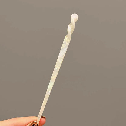 Vintage Chinese Style Hair Sticks for Women Girls Fashion Acetate Chopstick Shaped Hair Clips Pins Jewelry Hair Accessories -