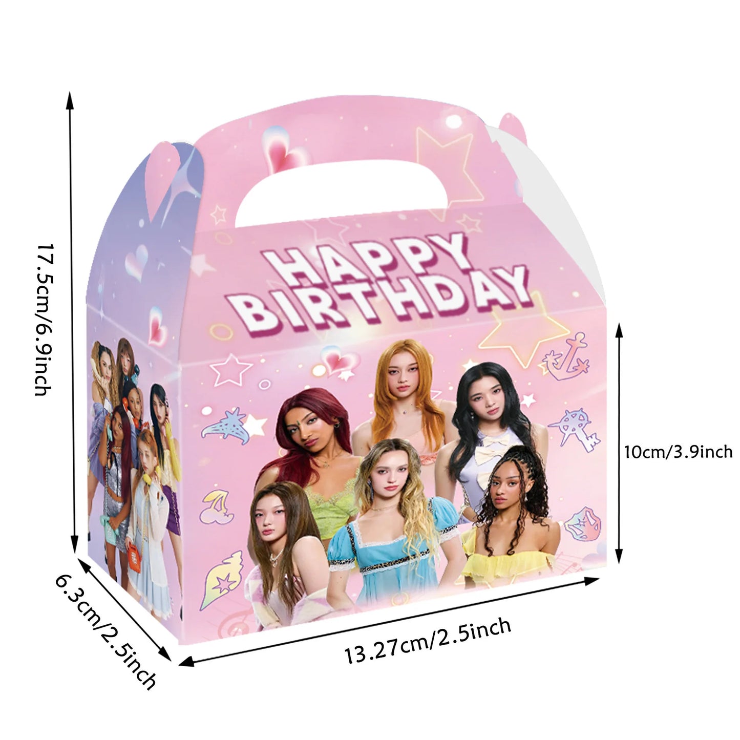 K-Katseye Birthday Decoration Kpop Girl Group Napkin Balloon Cup Plate Tablecloth Banner For Girls Festival Party Fans Gift -