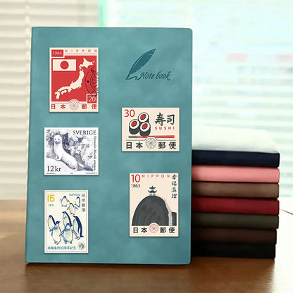 50PCS Cartoon Retro Japanese Stamps Graffiti Stickers for Bicycle Hand Account Pencil Case Decals