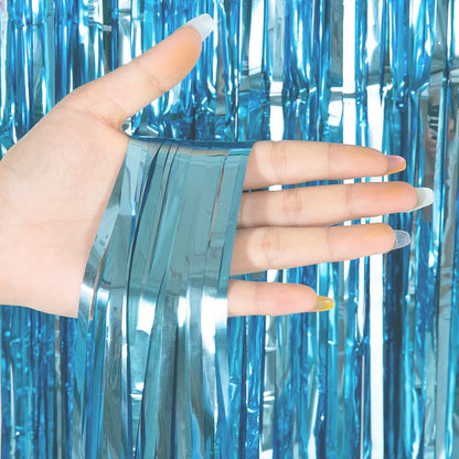 as a Party Metallic Tinsel Foil Fringe Curtains Backdrop for Birthday New Year Eve Party Photo Wedding Baby Shower Decor