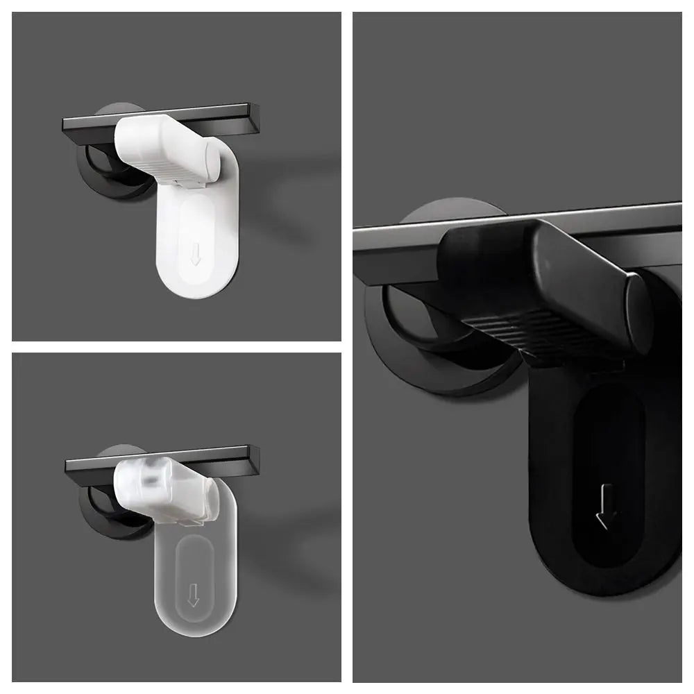 Non Punching Door Handle Safety Lock Protective Door Handle Concealed Buckle Lock Children's Pet Door Blocking Device