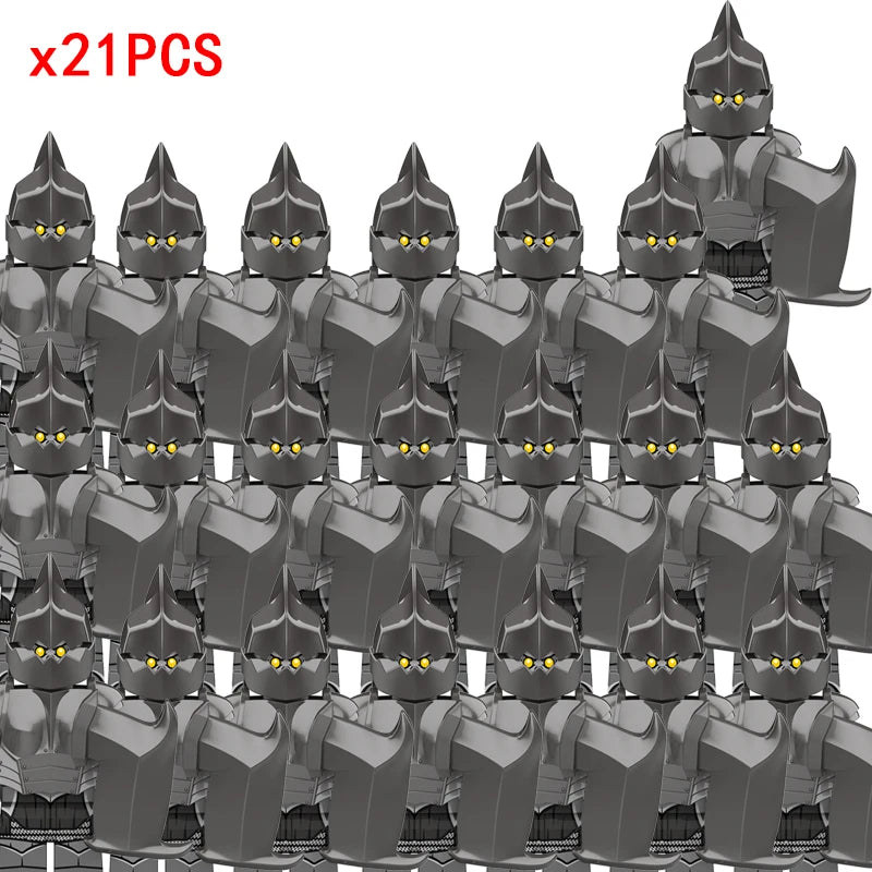 Medieval Movie Knights Building Blocks toys Lord Ring Figure Bricks Toy Christmas birthday gifts - ZHXP434x21
