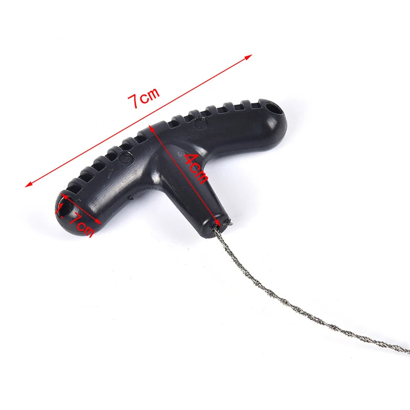 Manual Hand Steel Travel Tools Outdoor Camping Hiking Rope Chain Saw Practical Portable Emergency Survival Gear Steel Wire Ki