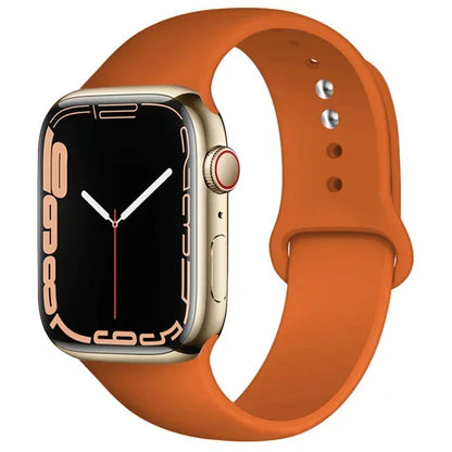 Silicone Band For Apple Watch strap 46mm 44mm 45mm 40mm 41mm 42-38mm 49mm sport bracelet iwatch series 11 10 9 8 7 6 5 SE Ult