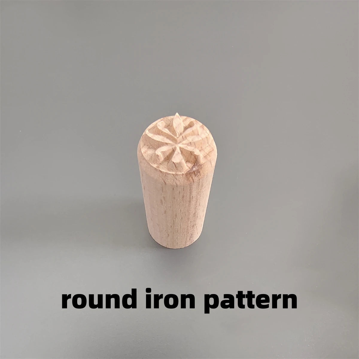 9 Patterns Wood Stamps DIY Wooden Clay Seal Set Round Pottery Tool Moon Cake Mantou Pasta Kitchen Food Seal Homemaking Tool 1