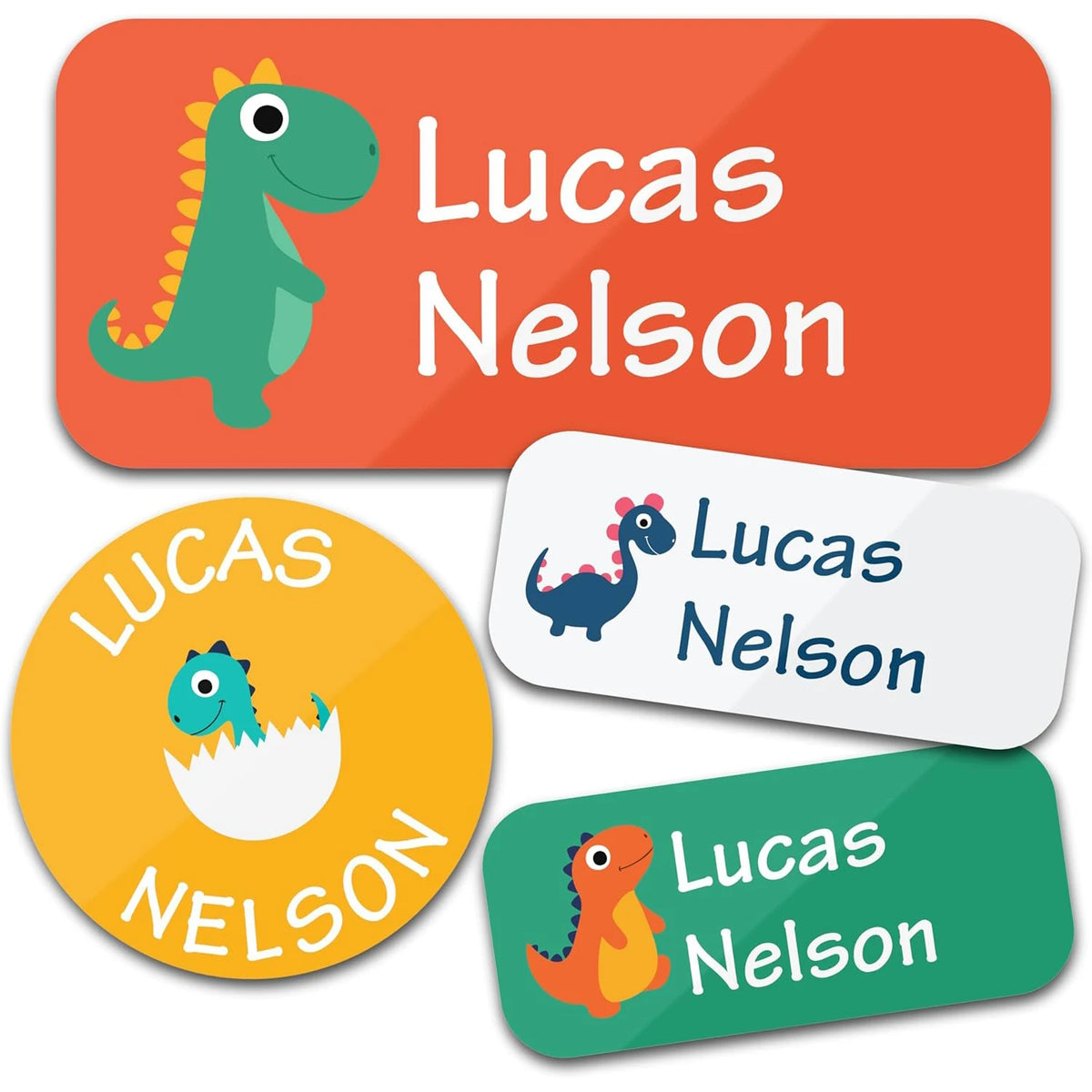 TREES 140PCS Custom Waterproof Name tags Stickers ,cartoon style, nakrjki na ubrania imie，autocollants personnalisés prenom,