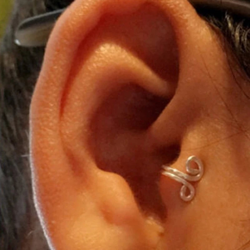 Fashion Totem Clip Earring for Women Without Piercing Cartilage Vintage Ear Cuff Girls Jewerly Gifts