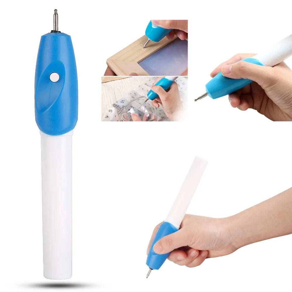 Electric Engraving Engraver Pen Carve DIY Tool For Jewelry Metal Glass Plastic Wood