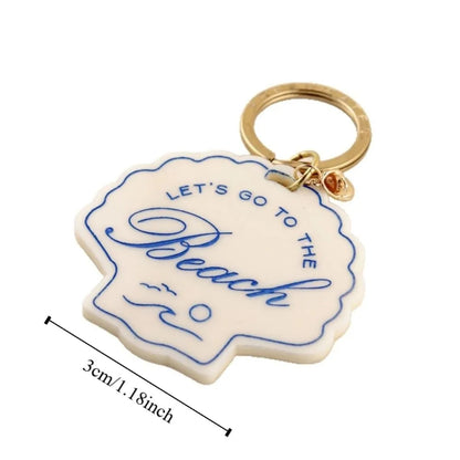 Acrylic Charms Retro Rope Woven Pendant Geometric Car Keyring Mobile Phone Pendant Fashion Cartoon Bag Chain Charms
