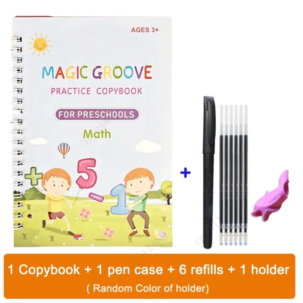 Writing Exercise Books English Groove Magic Practice Copybook Children's Book Learning Numbers Letters Alphabet Calligraphy G