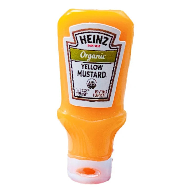 4Pcs Dollhouse Miniature Strawberry Sauce Jam Jar Kitchen Food Accessories For Dolls House Decorations Kids Toys Gift