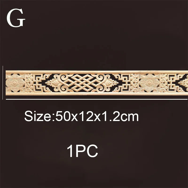 Decorative Wood Molding Wood Carved Corner Onlay Applique Frame Cabinet Home Decor Figurines Wall Art Furniture Accessories -