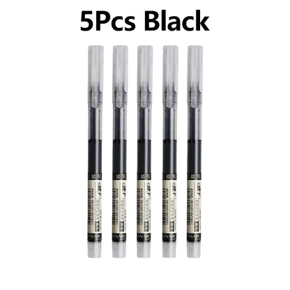 1-20Pcs Needle Type Gel Ink Pens Black/Blue/Red 0.5mm Liquid Ballpoint Pen Students Stationery School Office Writing Tool - 5