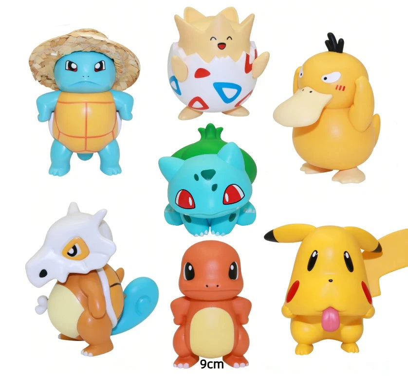 Pocket Monsters Bulbasaur collectible figure display Cartoon-style cute handcrafted model living room tabletop decoration gif