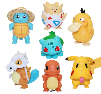 Pocket Monsters Bulbasaur collectible figure display Cartoon-style cute handcrafted model living room tabletop decoration gif