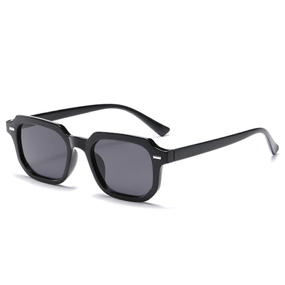 1Pc Men's Fashion Glasses New Trendy Square Frame Retro Rivet Y2K Music Festival Cool Street Style Decoration Suitable for Da
