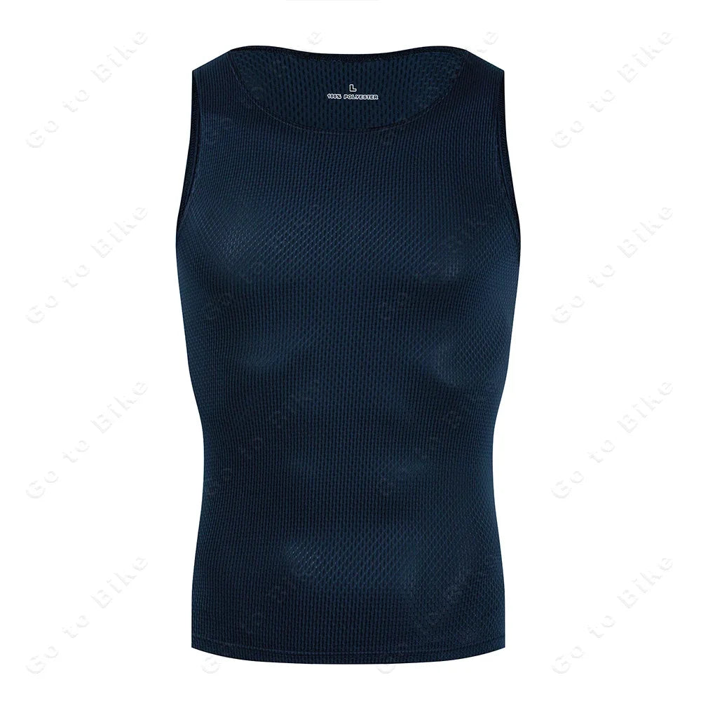 Colorful Cycling Base Layer Cycling Undershirt Quick Dry Underwear Cycling Sleeveless Jersey High Elastici MTB Road Bike Jers