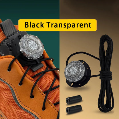 Fashion Swivel Buckle Laces Automatic Shoelace Without ties Kids Adult Sneakers No Tie Shoe laces Shoe accessories 1Pair/2Pai