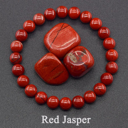 Real 5A Natural Lapis Lazuli Stone Beads Bracelet Homme Elastic Energy Healing Jewelry for Women Gift for Boyfriend - 13 Red 