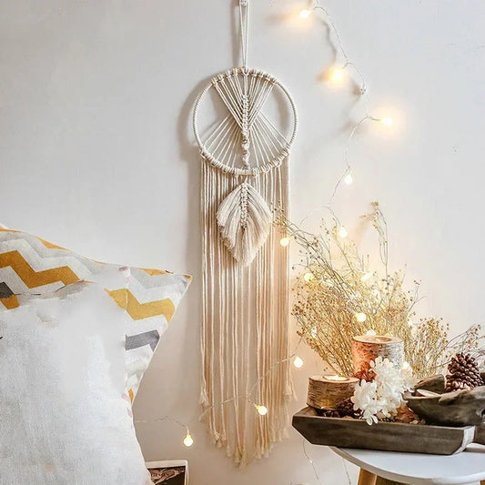 New Macrame Dream Catcher Nordic Wall Tapestry Ramadan Decoration Home Eid Mubrack Room Decoration Bohemian Children's Nurser